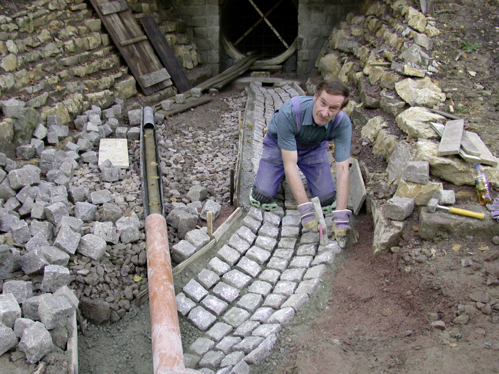 Arbeitseinsatz am Gipsstollen